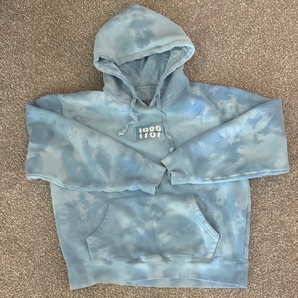 Taylor Swift Tops - Taylor Swift Blue Tie-Dye Hoodie